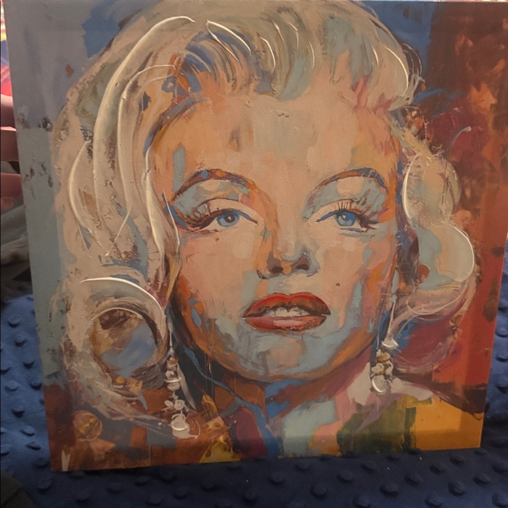 Colorful Pop Art Portrait Canvas - Multicolor